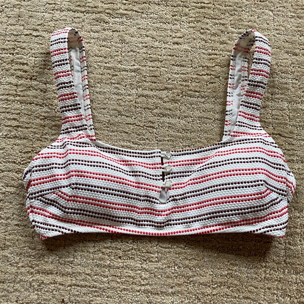 Aerie soft striped scoop neck bikini top